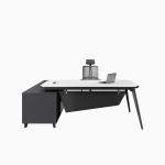 Executive Wooden L Shape Office Desk in Modern Style for CEO's Executive