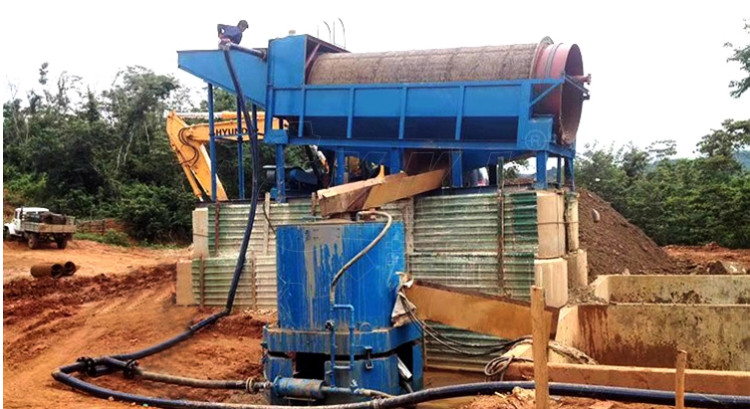 Placer Gold Washing Plant Gold Trommel Screen Machine
