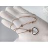 Buy cheap Diamond Mother Of Pearl 18K Gold Necklace With Chopard Happy Hearts Pendant from wholesalers