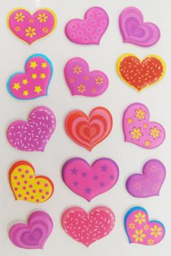Buy cheap Personalized Heart Shaped Stickers For Wedding Favors Non Toxic Silk Printing from wholesalers