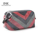 Portable Waterproof Glitter PU Zipper Makeup Bag