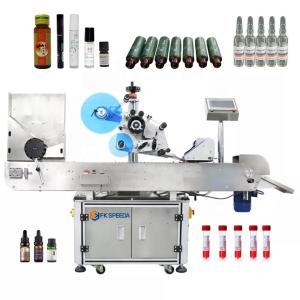 Wholesale Electric Driven FK807 Automatic Lipstick Lip Balm Soft Tube Syringe Labeling Machine from china suppliers
