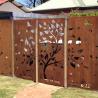 Buy cheap Custom Outdoor Oke Tree Design Rusty Corten Steel Privacy Screens Panel from wholesalers