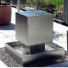 Buy cheap Public Decorative Water Black Cascading Stainless Steel Cube Water Fountain from wholesalers