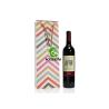 Buy cheap Long Custom Print Paper Handle Shopping Bags For Christmas Wine Bottle Packaging from wholesalers