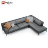 Buy cheap Nordic Minimalism Leather Sofa Set Office Bedroom Traditional Sectional Design Metal Legs Single/ Triple Seat Sofas Living Hotel from wholesalers