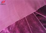 Super Soft Polyester Spandex Velvet Fabric , Elastic Korean Fabric Eco -