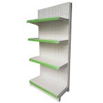 Factory Custom Size Color logo Single Sided Supermarket Shelves Gondola Shelving
