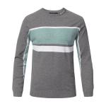 Color Block Mens Warm Winter Sweaters , Men's Cotton Pullover Sweaters