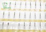 Silver Dental Diamond Burs , Friction Grip Dental Burs For High Speed Handpiece