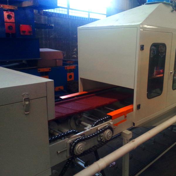 130kw Tile Roll Forming Machine / Color Stone Coated Roof Tile Production Line