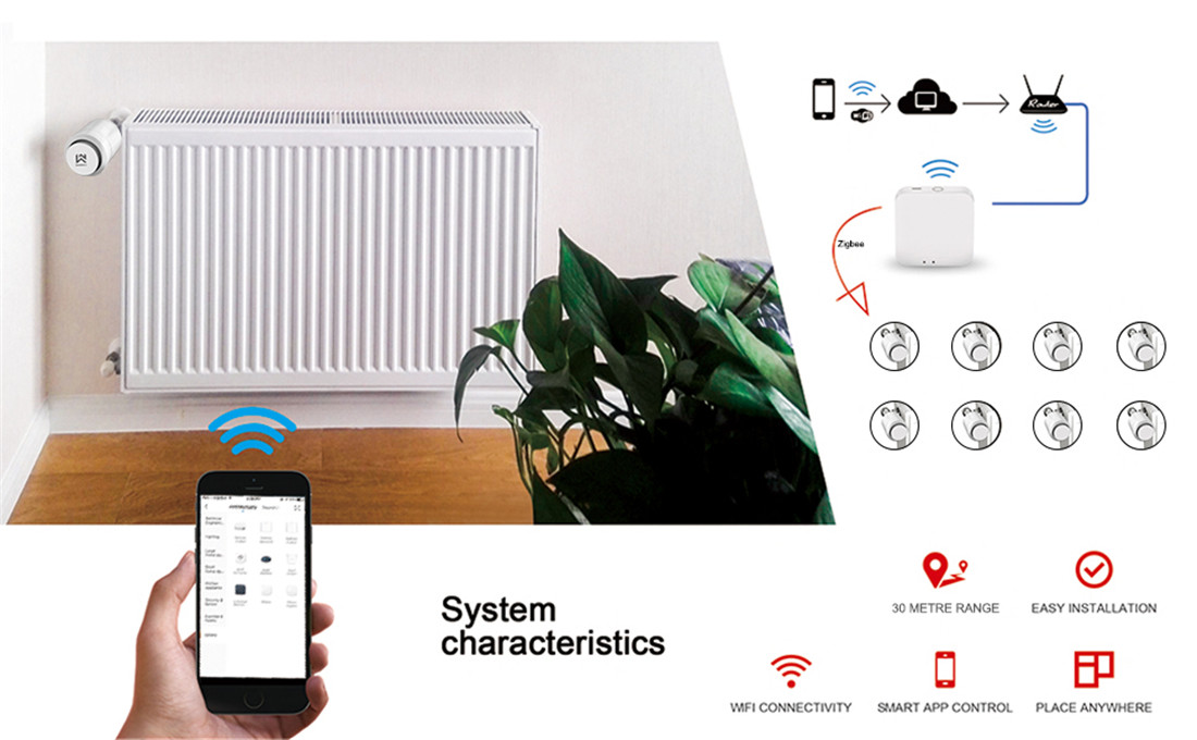 Saswell Programmable Smart Radiator Thermostat(SEA802-Z01-2)