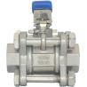Buy cheap Female Thread 1/2" Full Port Ball Valve 3 Piece Stainless Steel 316 NPT WOG1000 Standard from wholesalers