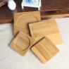 Buy cheap 9cm Blank Bamboo Coasters Round Square Bamboo Plant Saucer European Style Mat from wholesalers