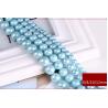 Buy cheap Wholesale High Quality 6mm-12mm Blue Round Shap Shell Pearl Strand 16 inches from wholesalers