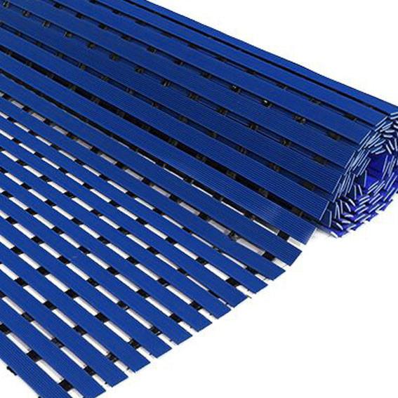 Buy cheap Indoor Strips Anti Slip PVC Floor Mat 12 Meters Wet Safety Grid Matting Blue from wholesalers