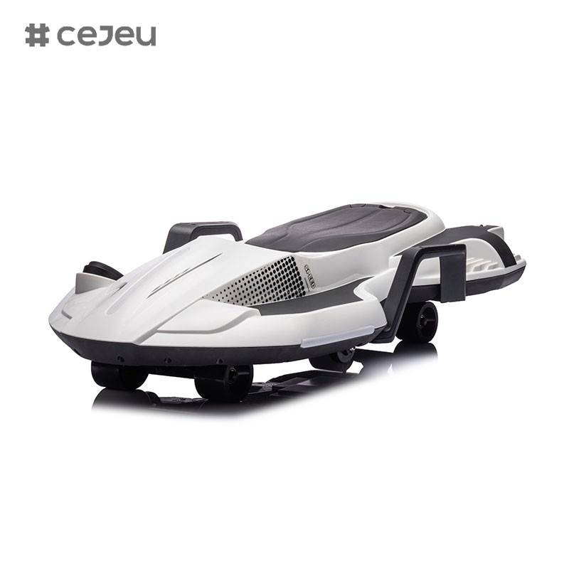 2 in 1 Electric Pedal & Push Ride On Toy Wiggle Car with Light USB，MP3 and Music for Kids Unisex