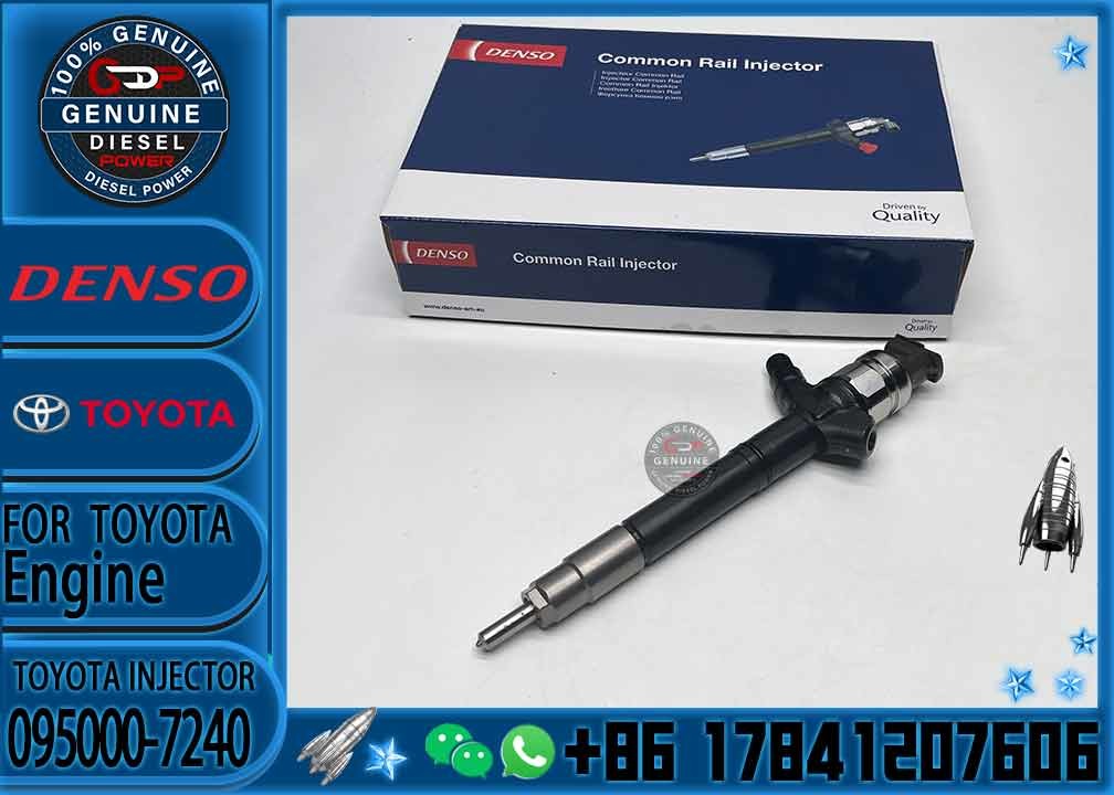Diesel Fuel Engine Injector 095000-7240 23670-0R110 095000-7250 23970-09200 for Toyota Avensis 2.2 D 2AD-FTV engine