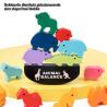 Buy cheap Children 3cm Dinosaur Wooden Building Blocks Toy Animal Town Wooden Blocks from wholesalers