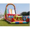 Buy cheap Inflatable Water Slide For Adults Green Commercial Water Slide With Pool For Kids from wholesalers