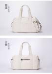 Pearl White Collapsible Duffel Bag , Packable Duffel Bag 48 * 30 * 20CM