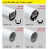 Buy cheap Decorations Round LED Aluminum Profile 6063 T5 Diameter 60mm PC Cover from wholesalers