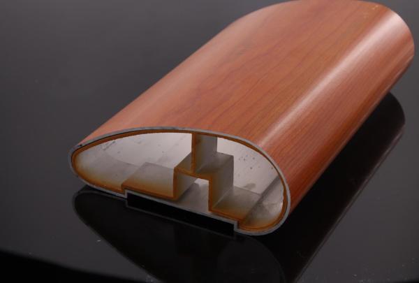 Buy cheap Outdoor Aluminium Handrail Profiles Wood Grain ISO9000 Certification 58 HV from wholesalers