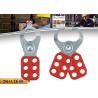 Buy cheap Hasp Safety Lock Out 38 Mm / 25 Mm Lock Shackle Nylon PA Steel Vinyl Coated from wholesalers
