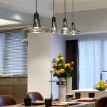 Modern Smoky Glass Pendant Lights Kitchen Cafe Bar Dining Room Home Shadows