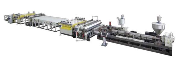 Buy cheap PC PP PE Plastic Extrusion Line Hollow Cross Section Environmental Protection Plate from wholesalers