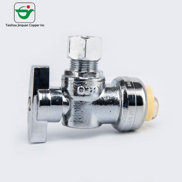 Buy cheap Double Outlet Brass Angle Valve Chrome Plated For Water Sink from wholesalers
