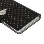 Glitter powder colorful Flip bling bling diamond leather wallet case for Huawei