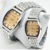 Buy cheap Elegant Analog Quartz Stylish Couple Watch With Stainless Steel Case And Buckle Strap from wholesalers