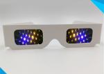 Concert 3d Fireworks Glasses , Paper Diffraction Glasses 13500 Light Gratings