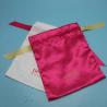 Buy cheap Makeup Satin Drawstring Bag With Logo Customized Design Small Size Durable from wholesalers
