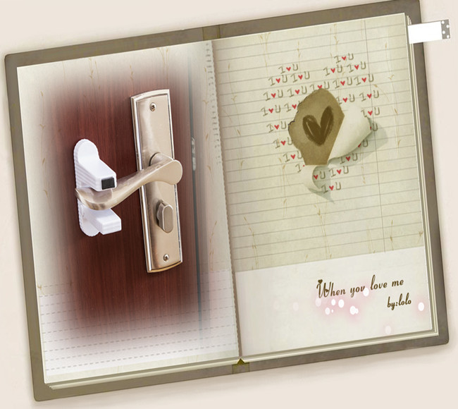 Ebei-eya Child Safety Door Locks / 2 Pack Door Lever Lock SGS Certification