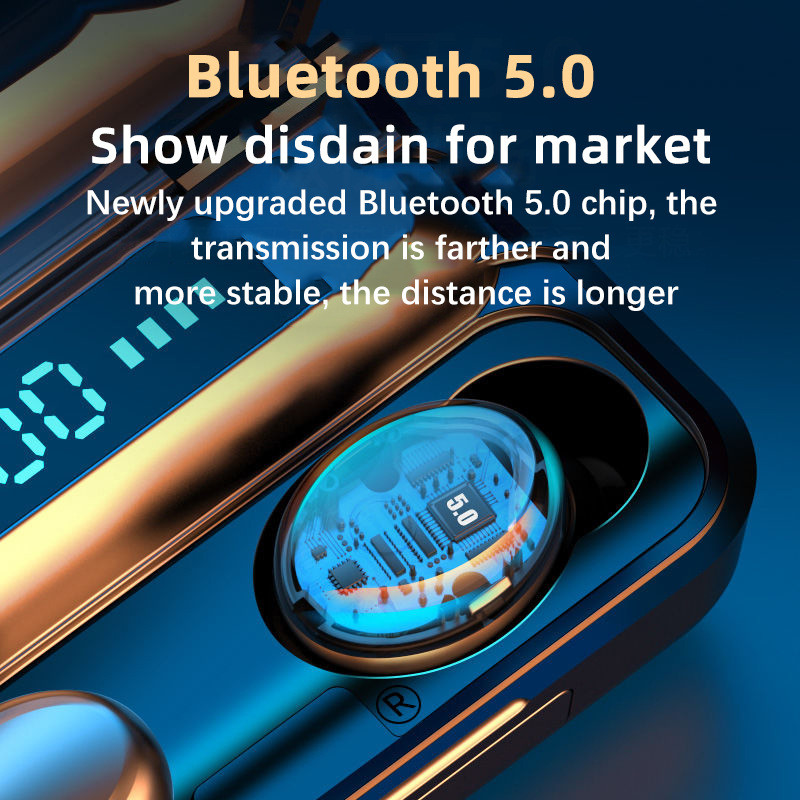 HiFi Stereo Bluetooth Earpiece With Mic CVC8.0 Noise Cancelling