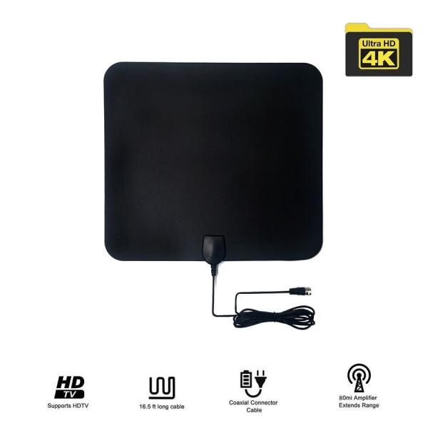 Buy cheap VHF174-230 / UHF470-860 Frequency Range Digital Indoor TV Antenna Amplified for Market from wholesalers