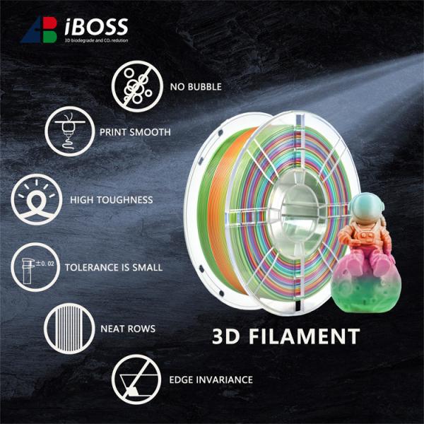 Buy cheap 1.75mm Desktop Printer Silk Rainbow PLA 3D Printer Filament from wholesalers