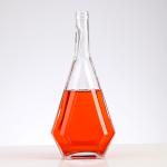 Super Flint 70cl Unique Rhombus Shape Glass Bottle Ideal of Brandy Liquor Whisky