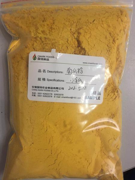 Buy cheap Organic Dehydrated Pumpkin Powder 100% Purity Golden Yellow Color from wholesalers