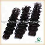 Indian 5A virgin hair weave natural color(can be dye) deep wave 10''-26'' hair