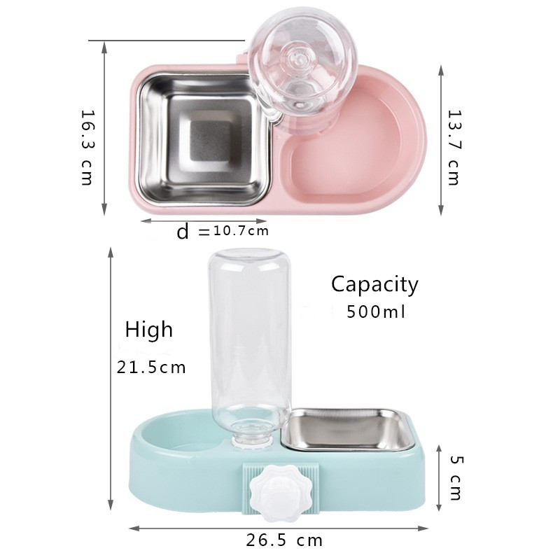 Automatic Water Refill Pet Hanging Bowl Amazon Hanging Automatic Water Refill Dog Cat Double Bowl