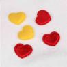 Buy cheap Red Satin Heart Applique Crafts Garment Embellishments With Trimming from wholesalers