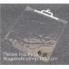 Buy cheap Custom Logo Printing EVA Garment Underwear Clothes Packaging Transparent Button Pvc Soft Plastic Hanger Hook Bag Package from wholesalers