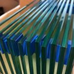 Blue Green Grey Brown Frosted Low Iron Tempered Glass Fluted Toughened Glass