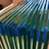 Buy cheap Blue Green Grey Brown Frosted Low Iron Tempered Glass Fluted Toughened Glass Panels 10mm Safety Glass For Balcony / Balustrade Furniture from wholesalers