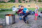 SS304 charcoal brazier stove smokeless portable camping fire pit 1mm Thickness
