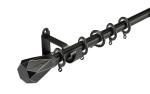 0.5mm 0.6mm Metal Bracket Adjustable Double Pipe Curtain Pole