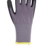 Buy cheap Industrial 15 Gauge Gray Nylon Spandex Safety Gloves Black Nitrile Coating Anti Slip Gloves from wholesalers